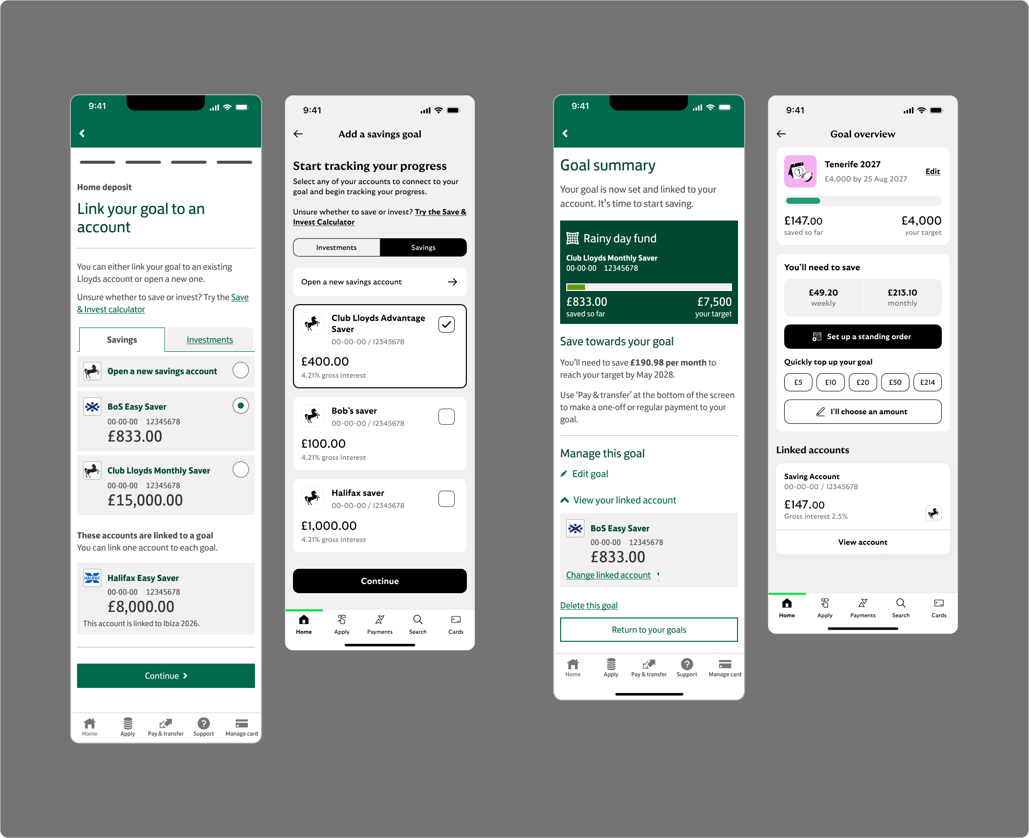 Goals 1.0 vs 2.0 — summary screen